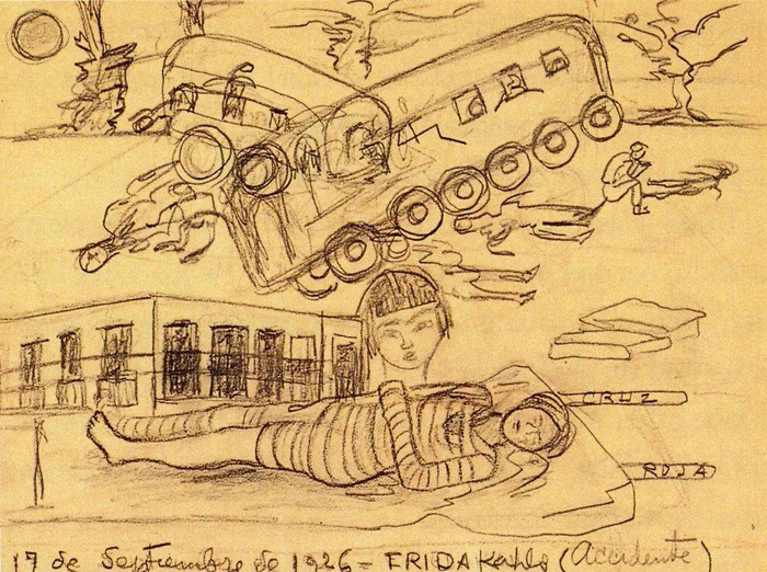《车祸素描》，弗里达/wiki