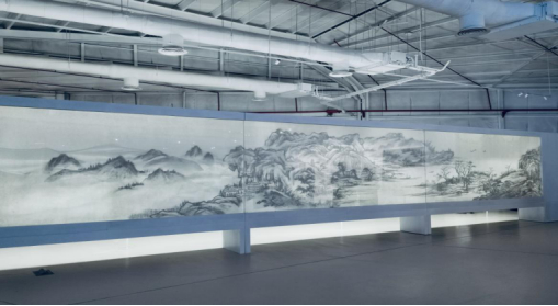 徐冰《背后的故事系列之溪山无尽图》