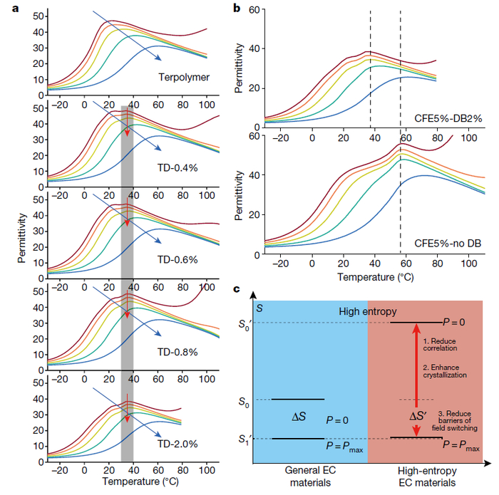 图3 高熵聚合物的介电性能