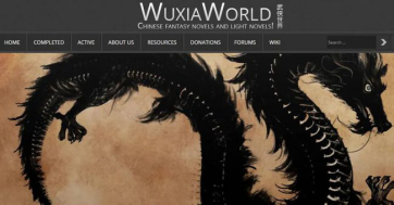 Wuxiaworld 网站曾用页面