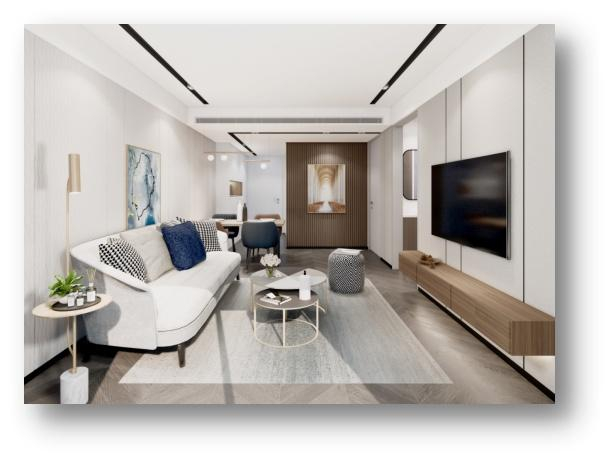 70㎡客厅效果图