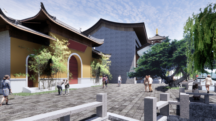 梧田老街效果图。