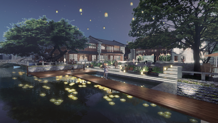 梧田老街效果图。