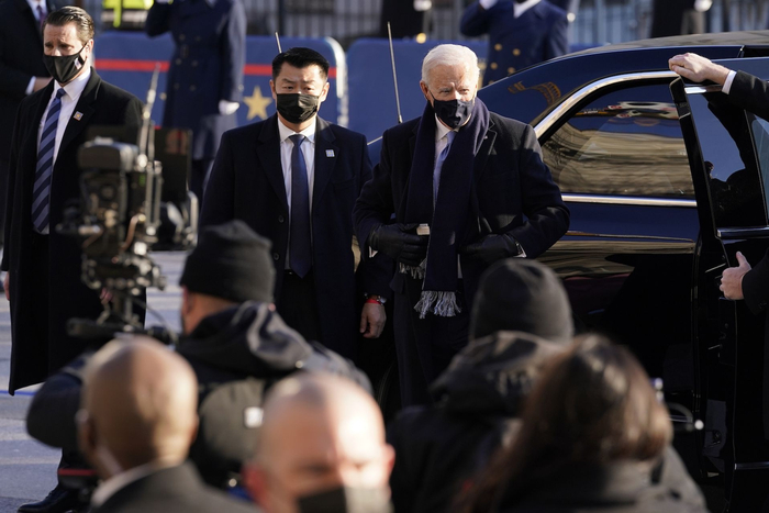  大卫·赵在拜登的总统就职典礼上