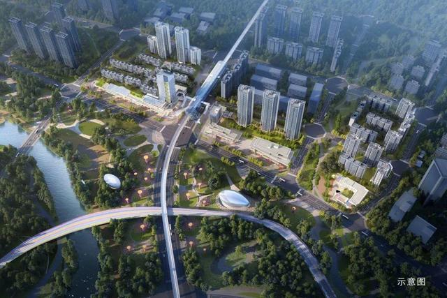 廖家湾TOD保利·北新时区规划意境图