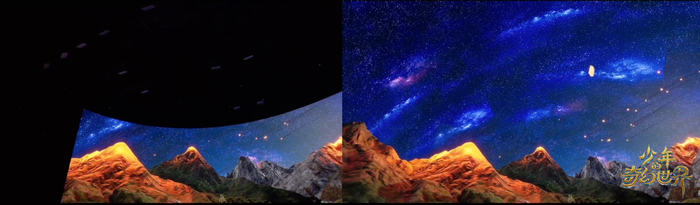 △左：常规拍摄效果   右：XR拍摄效果