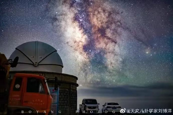 图为冷湖银河。图片来源于“刘博洋”