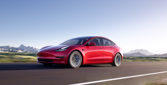 图：特斯拉Model3。（来源：特斯拉官网）