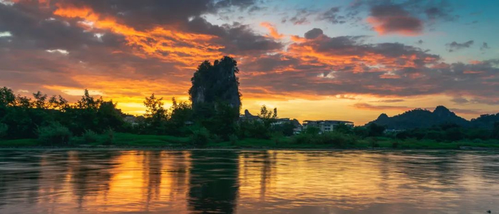 ▲ 大面山、相公山与伏波山。 摄影/哑了的诗人