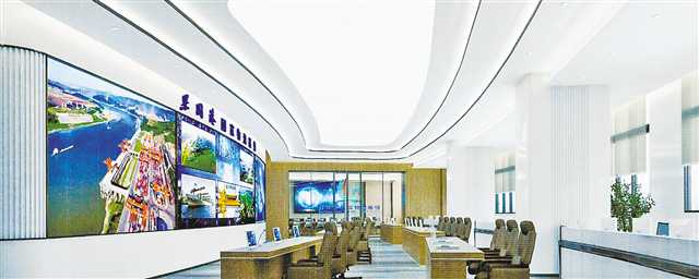 多式联运智慧运营中心效果图。