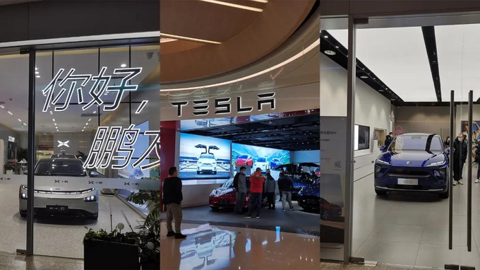 特斯拉热闹不减，蔚来客流正常，小鹏冷清依旧 图源/IT时报