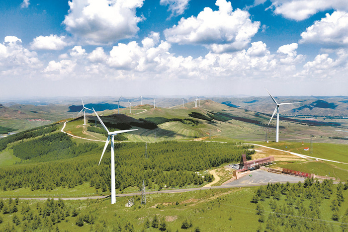 张北风电场。邹明 摄