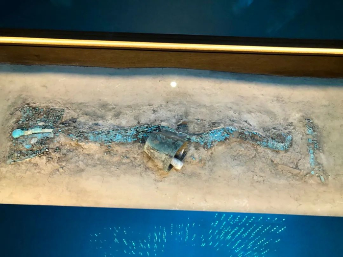 有“超级国宝”之称的二里头绿松石龙。中新社记者孙自法 摄