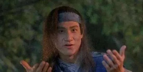 像不像表情包里的张学友？电影《东成西就》截图