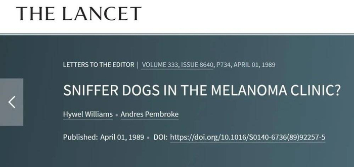 用狗能闻出黑色素瘤吗？图源：The Lancet