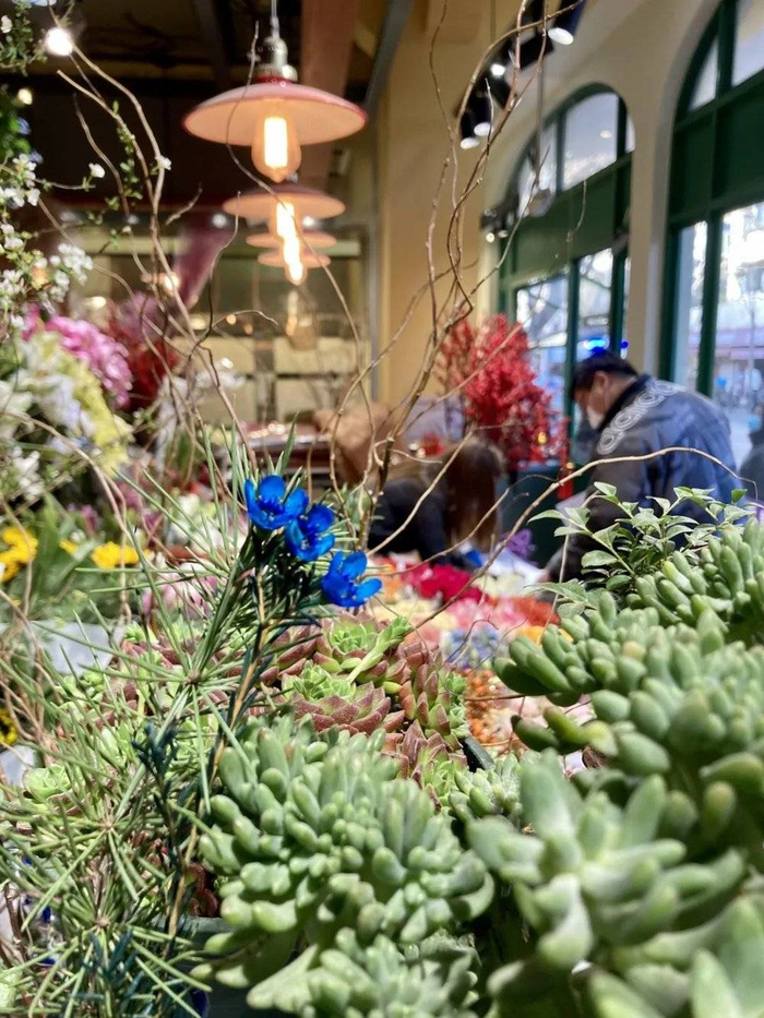 市场管理人员和花圃老板签合同