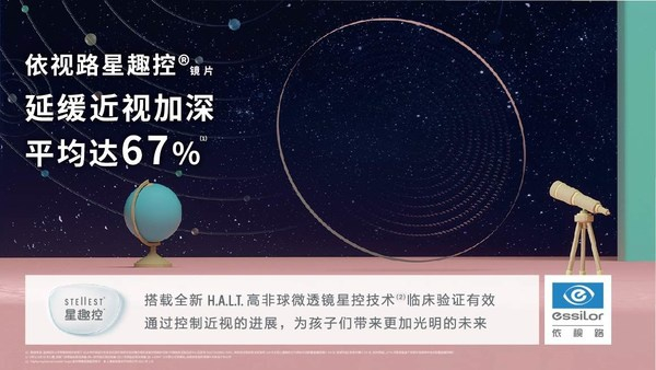 依视路星趣控镜片，近视控制全“星”解决方案