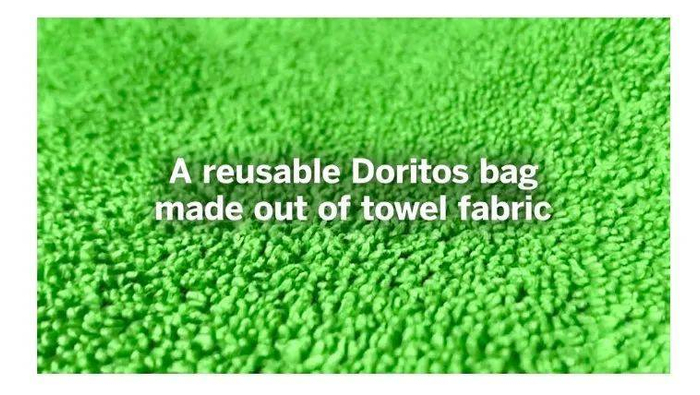 多力多滋的毛巾包装可以重复使用，图片来源：The Drum