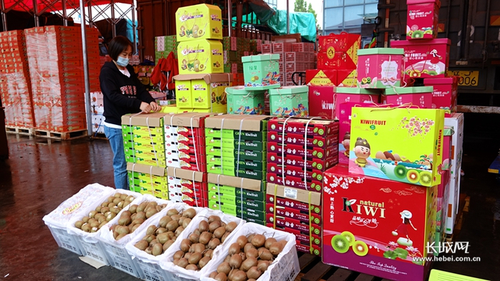             河北新发地水果品种丰富。长城网记者 李丽钧 摄