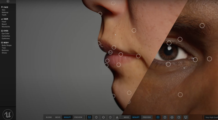 图片来源于虚幻引擎官方公开资料，参考链接：https://www.youtube.com/watch?v=S3F1vZYpH8c
