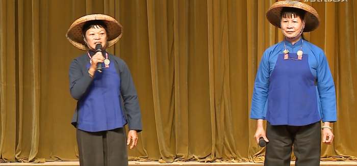 △横沥镇咸水歌《膊头担伞》/视频截图