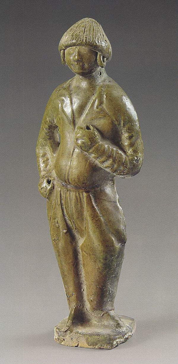 〔图三十六〕唐代胡俑山西长治唐墓出土