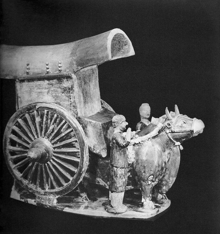 〔图三十八〕牛车胡俑美国西雅图博物馆藏