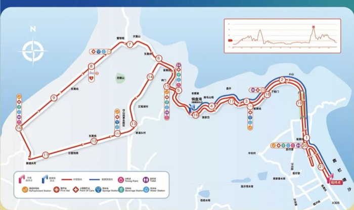 （图片来源▲2021岱山海岬半程马拉松）