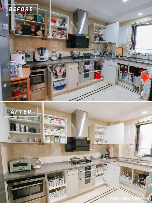 房屋收纳前后对比照。受访人供图