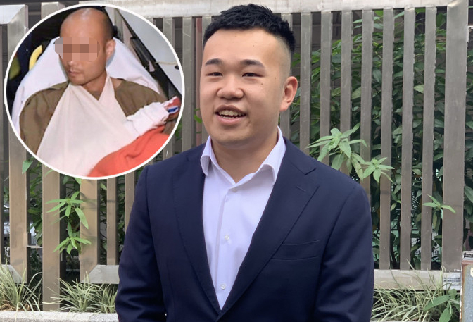  被告杜启华，小图为受伤警员。（图源：星岛日报）