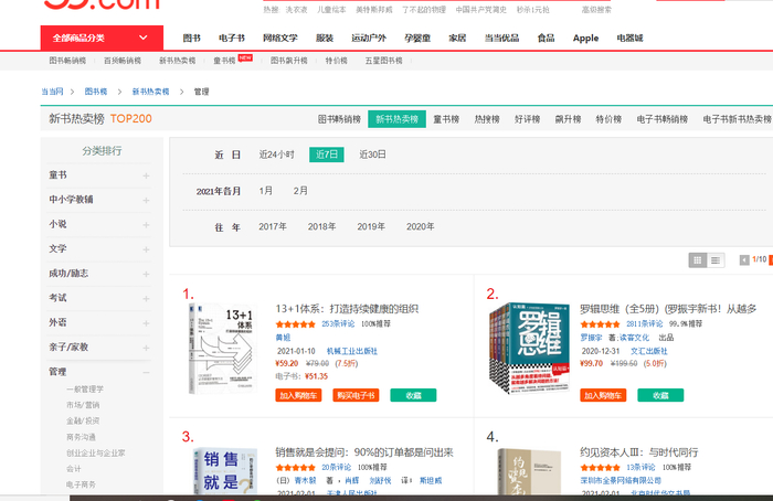 　图片说明：《约见资本人Ⅲ 与时代同行》在当当网新书热卖榜当周销量排名第四