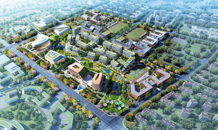 成都国际职教城片区规划效果图