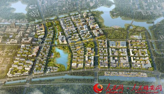 雄安·金湖未来城项目（容东片区3号地块）效果图。中建二局供图