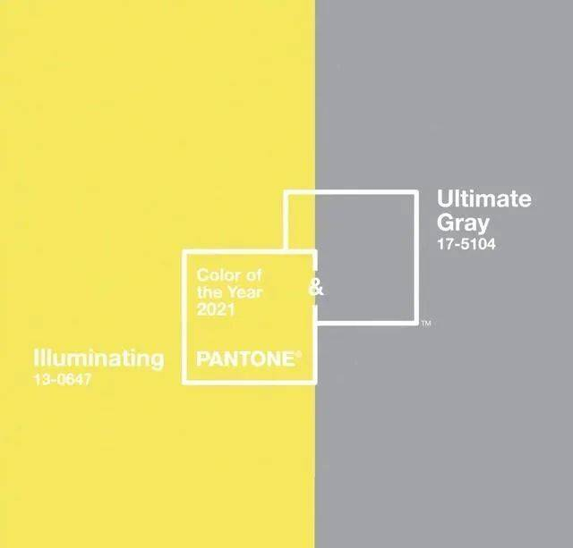 极致灰与明亮黄 | 图片来源：PANTONE