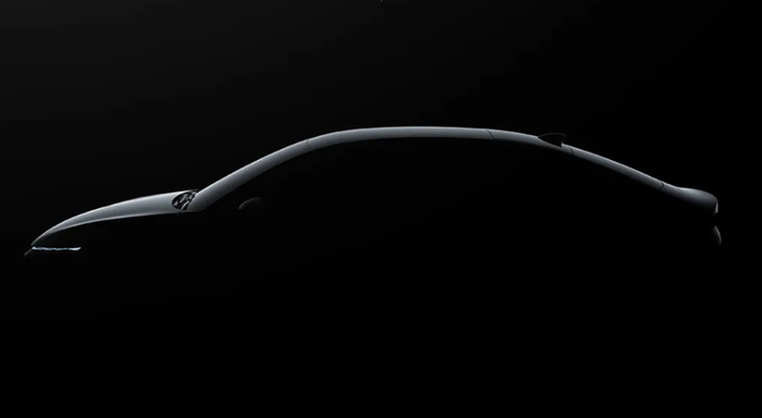 小鹏第三款汽车预告图（图片来源：小鹏汽车官微）