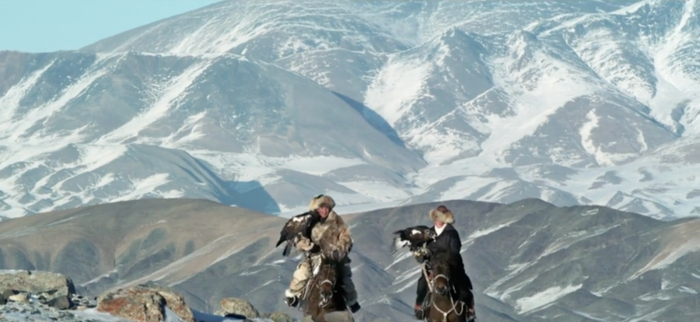 阿尔泰山中的艾索潘与父亲