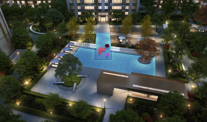 （云澜尚府项目泳池效果图）