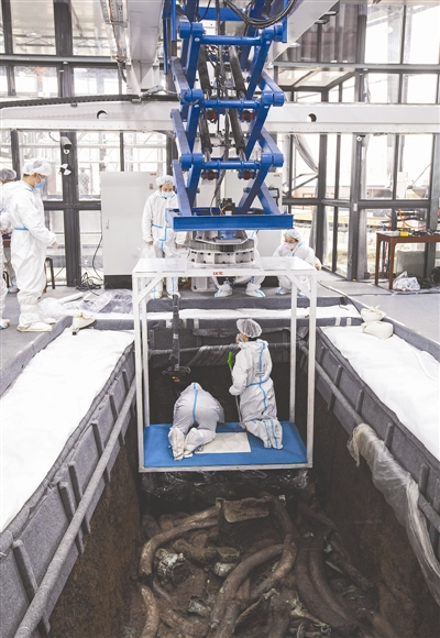 二号发掘舱及工作场景