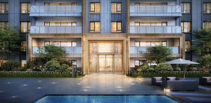 （云澜尚府项目首层大堂效果图）