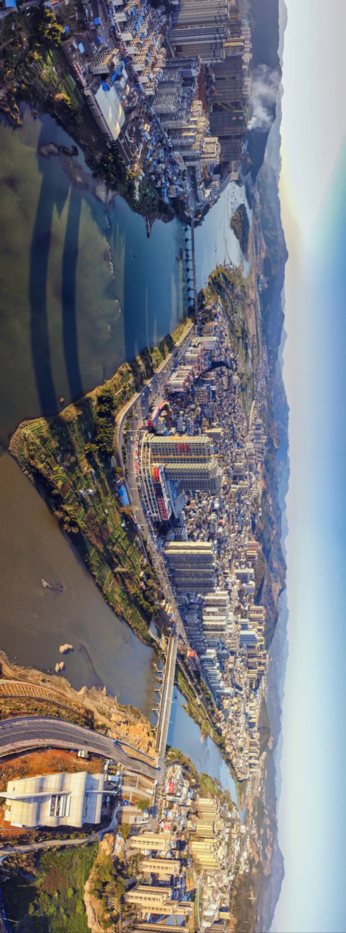 ▲ 建瓯两水交汇处。摄影/蓝空天莫，图/图虫·创意