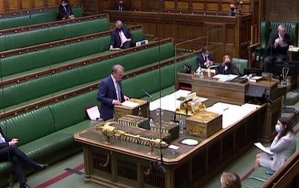 当地时间3月22日，英国外相拉布在下议院宣布对中国实施制裁。