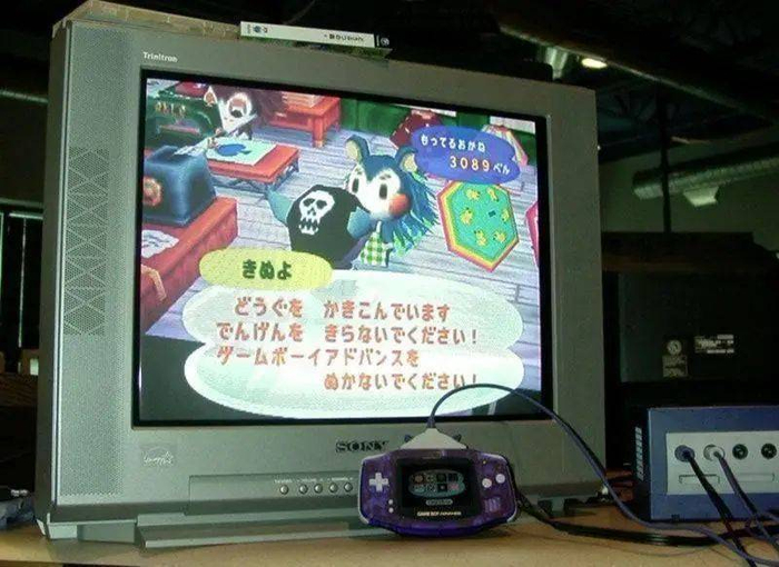 通过NGC连接电视游玩的GBA游戏