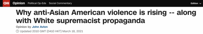 △为何针对亚裔群体的暴力事件在增加--伴随着白人至上主义的宣传