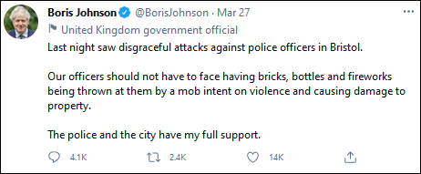 鲍里斯推特截图