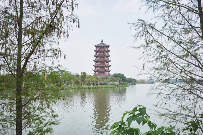 华阳湖金鳌洲塔/作者供图