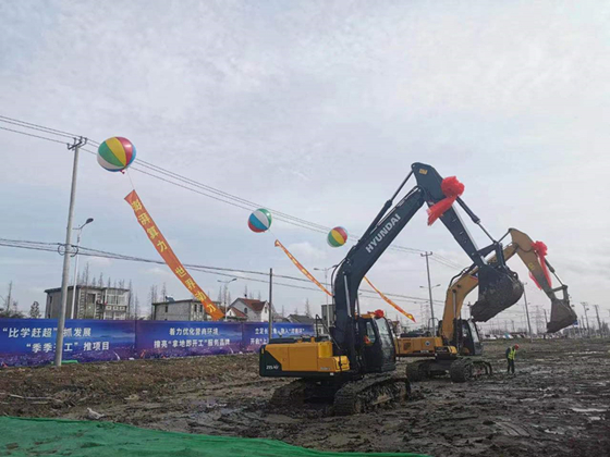 图说：项目总投资180亿元，新增建设用地面积243亩，达产后年综合营收约41亿元，5年内完成整个项目的建设与投产。金山区供图