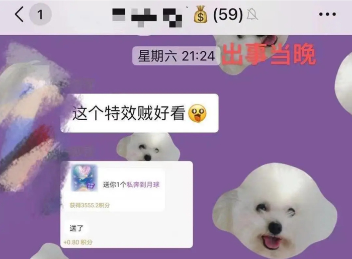 △车女士事发前的聊天记录