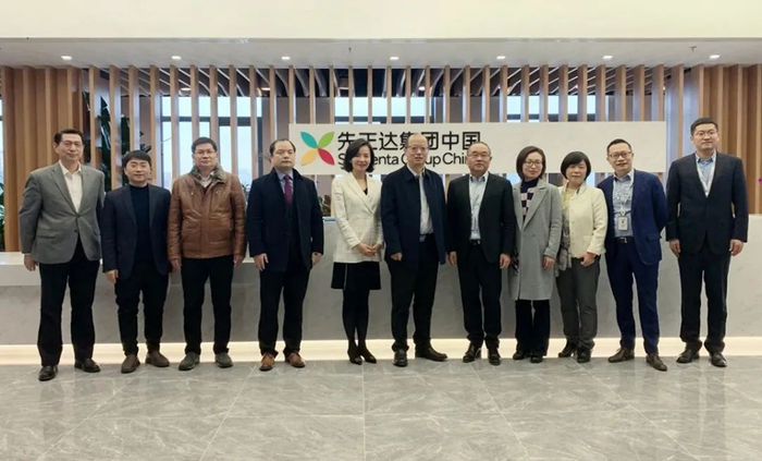 ▲李召虎一行到先正达集团中国北京总部开展调研（彭立玮 摄）