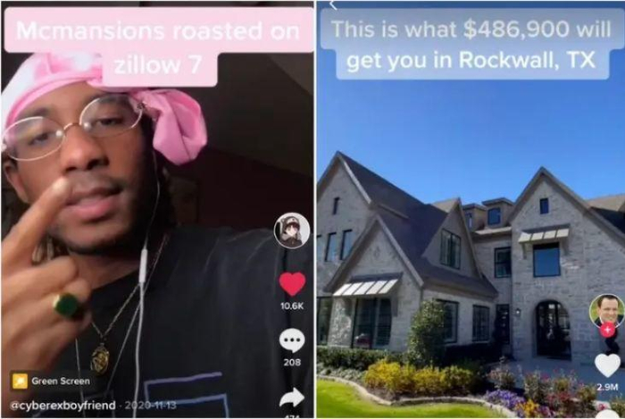 ↑在抖音上浏览房子图据BuzzFeed