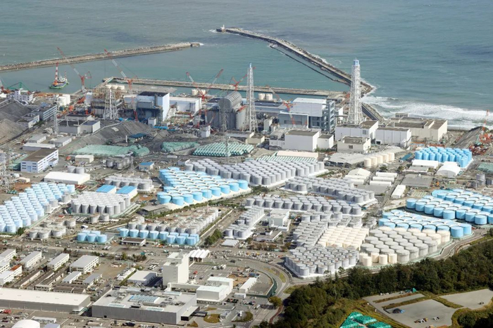 福岛第一核电站的污水储水罐 图片来源：视觉中国